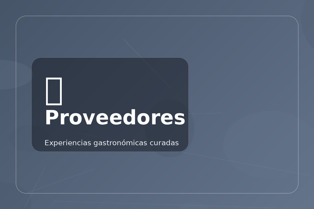 Proveedores